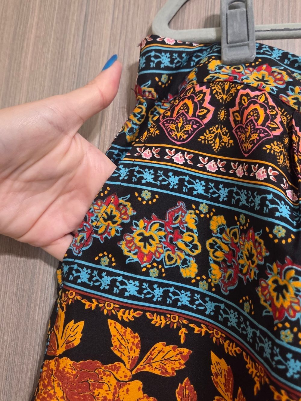 Floral Boho Drawstring Shorts - Picture 4 of 6